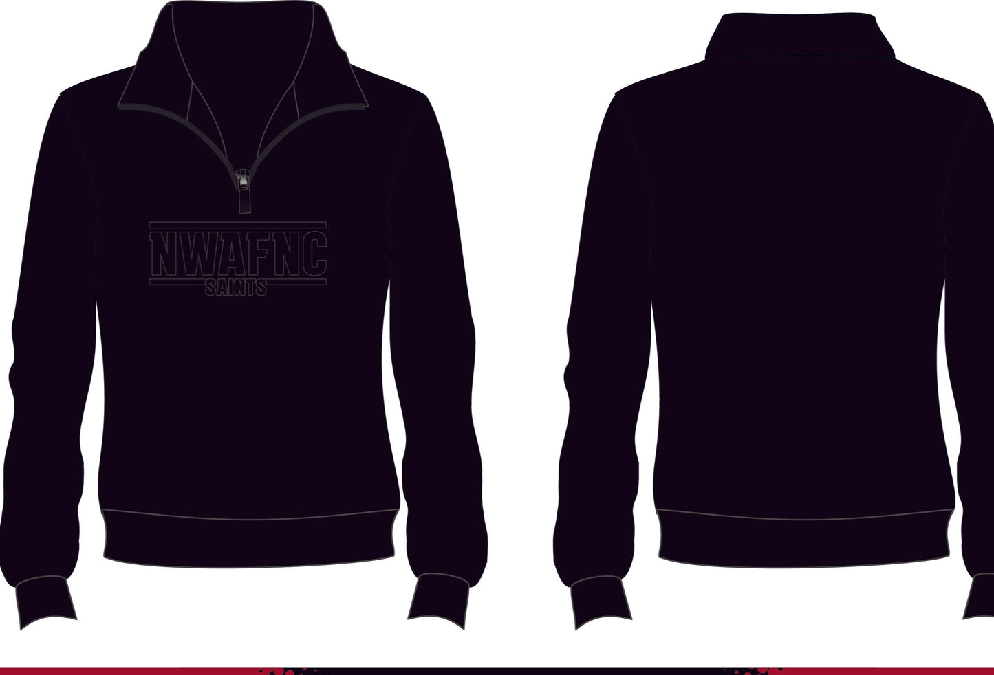 Quarter Zip Jumper - NWAFNC Saints